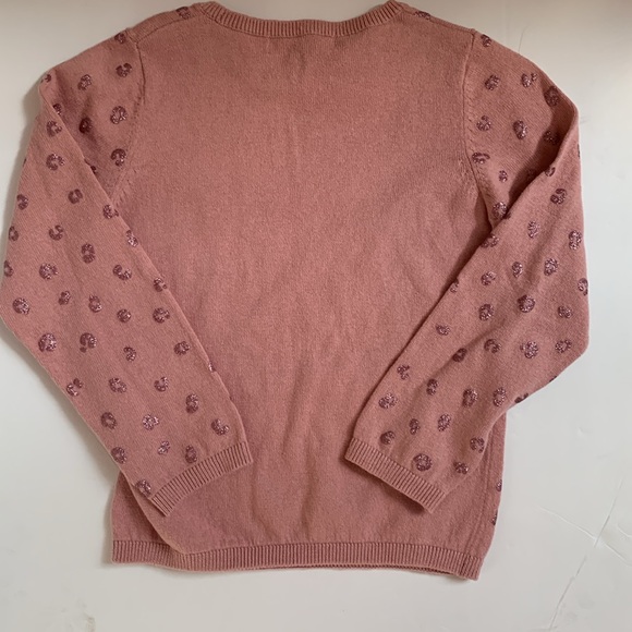 Girl’s Patterned Rose Pink Sweater Size 3/4T - Picture 2 of 2